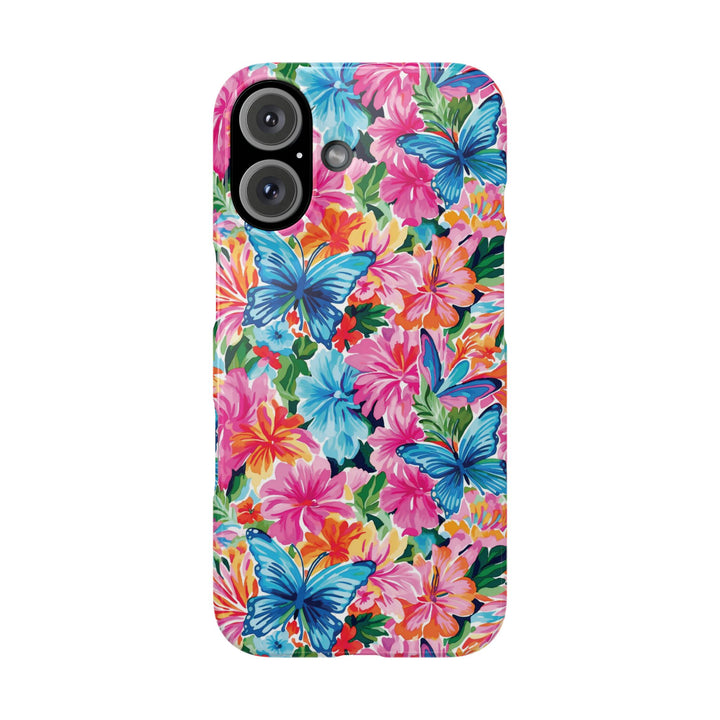 Slim Butterflies Flowers Gift for Her Cute Phone Cases for Iphone 16 Pro Max | iPhone 15 Case | iPhone 15 Pro Max Case, Iphone 14, 13, 12, 11, 10, 8, 7 - Studio40ParkLane