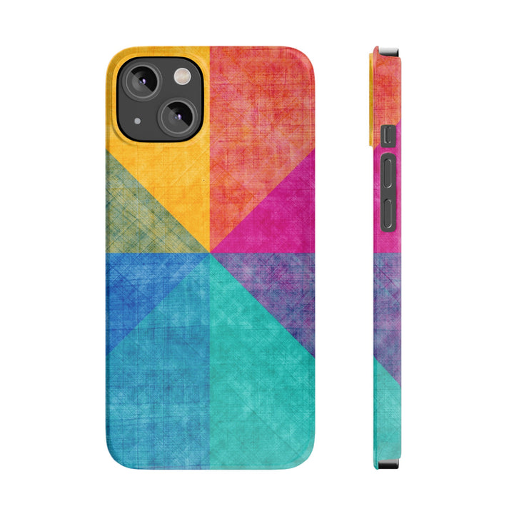 Slim Cute Phone Cases for Iphone | iPhone 15 Case | iPhone 15 Pro Max Case, Iphone 14, Iphone 14 Pro Max, Iphone 13, Abstract Colored Shapes - Studio40ParkLane