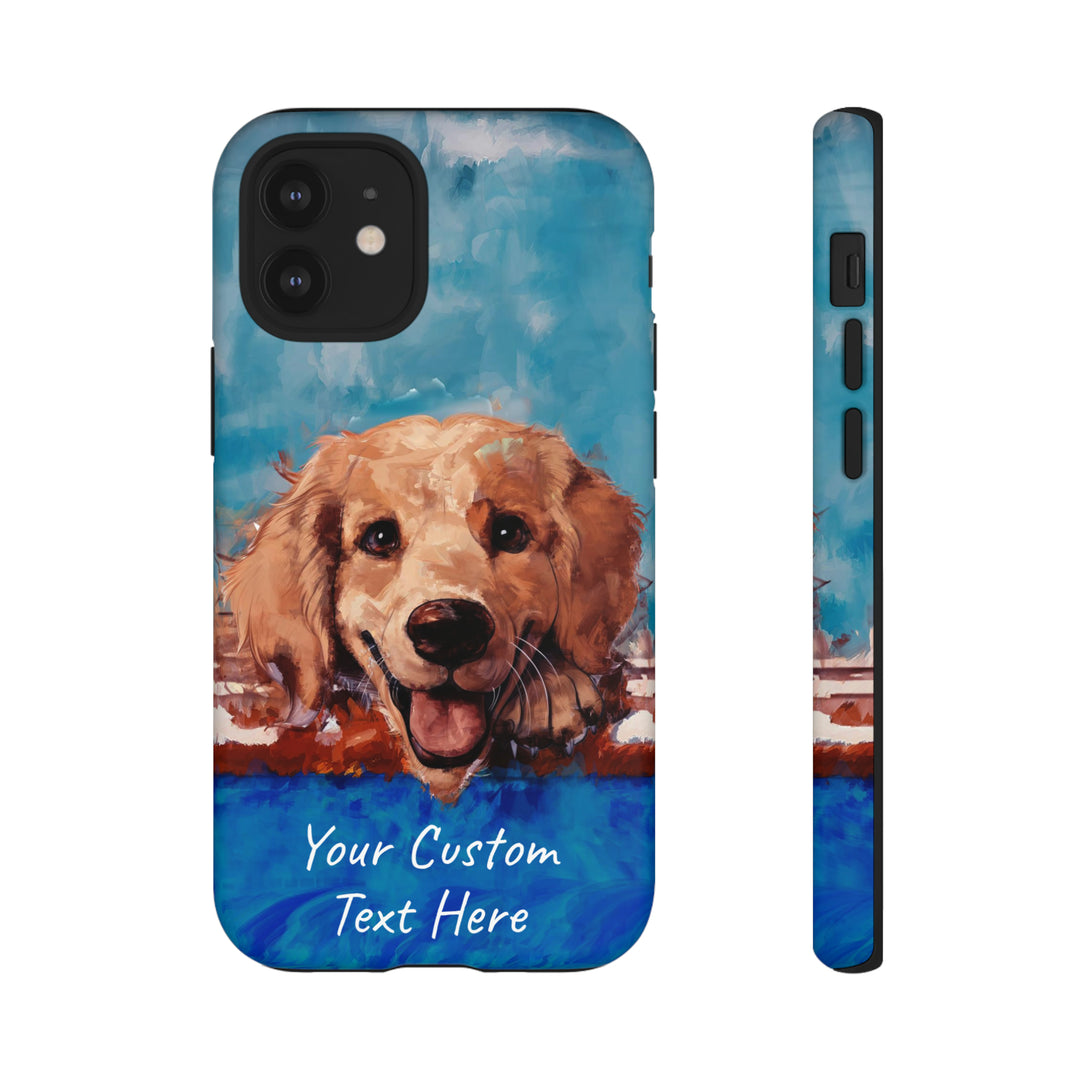 Personalize this Cute IPhone Case | Golden Retriever Dog iPhone Case, iPhone 15 Case | iPhone 15 Case, Iphone 14 Case, Iphone 14 Pro Max Case - Studio40ParkLane