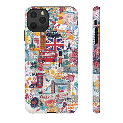 London England Coquette Collage Tough Premium Phone Case - For iPhone 17 Pro Max iPhone 16 Pro iPhone 15 Iphone 14 Plus 13 Pro 12 11 10 XR - Studio40ParkLane