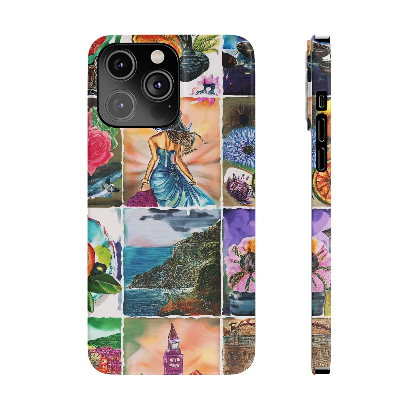 Travel Coquette Collage Slim Cute Phone Cases for Iphone  | iPhone 15 Case | iPhone 15 Pro Max Case, Iphone 14, Iphone 14 Pro Max, Iphone 13