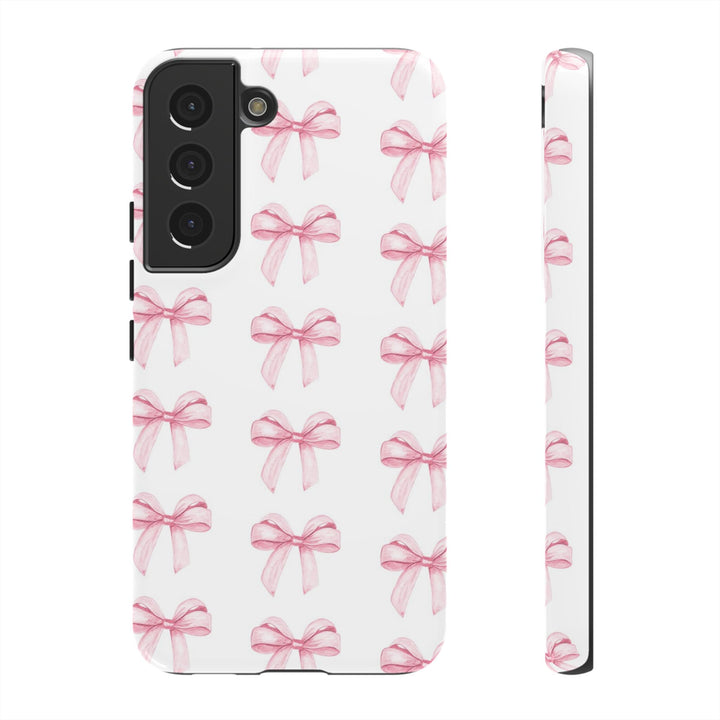Pink Bows Cute Phone Case, for IPhone 16 Pro Max | Iphone 15, Iphone 14, IPhone 13 Case, 11 8 7, Samsung Galaxy S24, S23, S22, S21, 2 Layer Protection - Studio40ParkLane