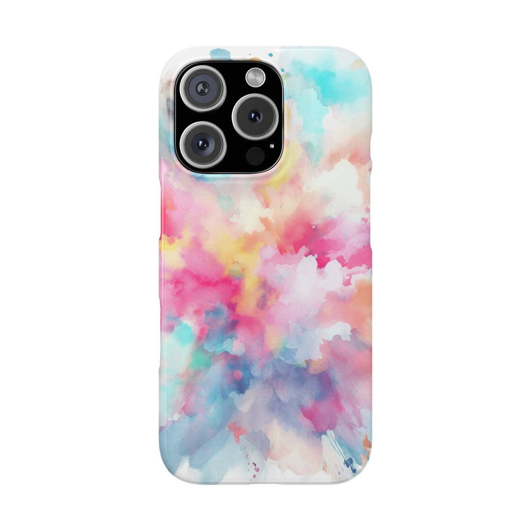 Slim Paint Splash Pink Gift for Her Cute Phone Cases for Iphone 16 Pro Max | iPhone 15 Case | iPhone 15 Pro Max Case, Iphone 14, Iphone 14 Pro Max, Iphone 13 12 11 8 7 - Studio40ParkLane