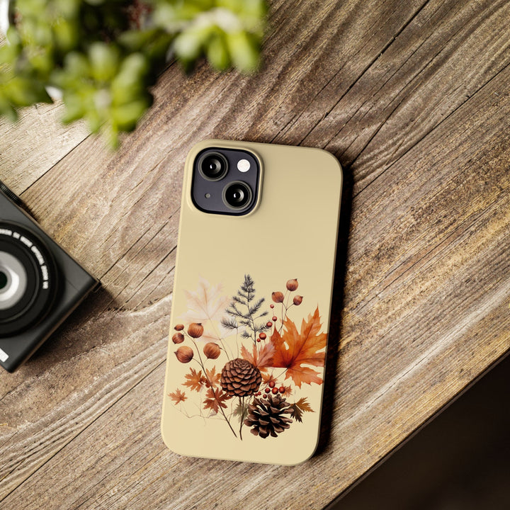 Slim Fall Leaves Foliage Cute Phone Cases for Iphone 16 | iPhone 15 Case | iPhone 15 Pro Max Case, Iphone 14, Iphone 14 Pro Max, Iphone 13, Slim Mom Dad Gift - Studio40ParkLane