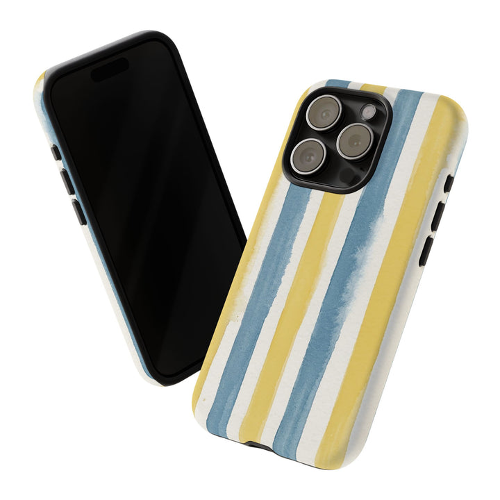 Tough Cute Yellow Stripes Phone Case, for IPhone 17 Pro Max | Iphone 17 Air, Iphone 16, IPhone 15, 14 13 12, Samsung Galaxy S26, S25, S24, S23 - Studio40ParkLane