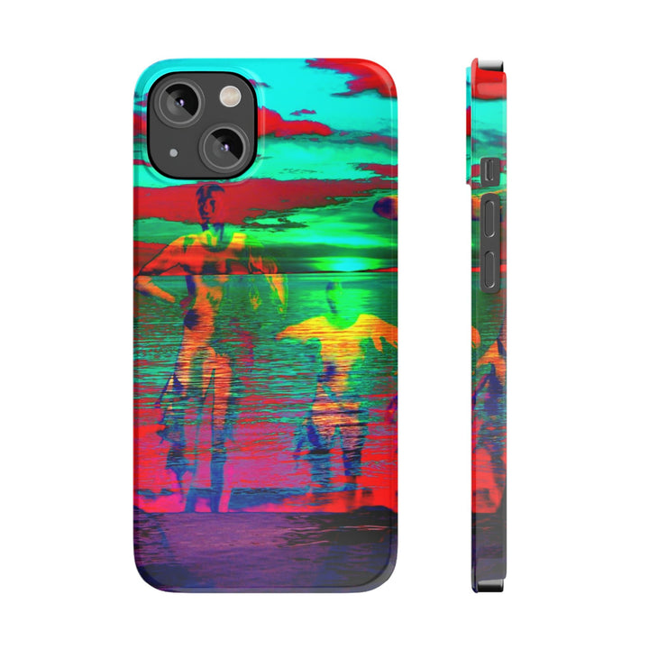 Slim Cute Phone Cases for Iphone - | iPhone 15 Case | iPhone 15 Pro Max Case, Iphone 14 Case, Iphone 14 Pro Max, Iphone 13, Sunset Mystery Dance - Studio40ParkLane