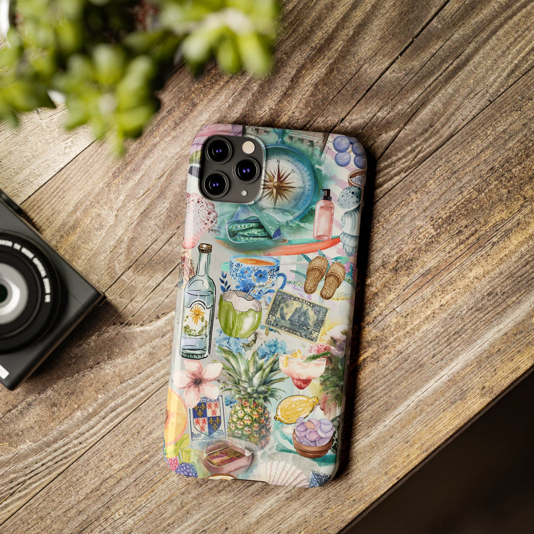 Slim Travel Coquette Collage Slim Cute Phone Cases for Iphone | iPhone 15 Case | iPhone 15 Pro Max Case, Iphone 14, Iphone 14 Pro Max, Iphone 13 - Studio40ParkLane