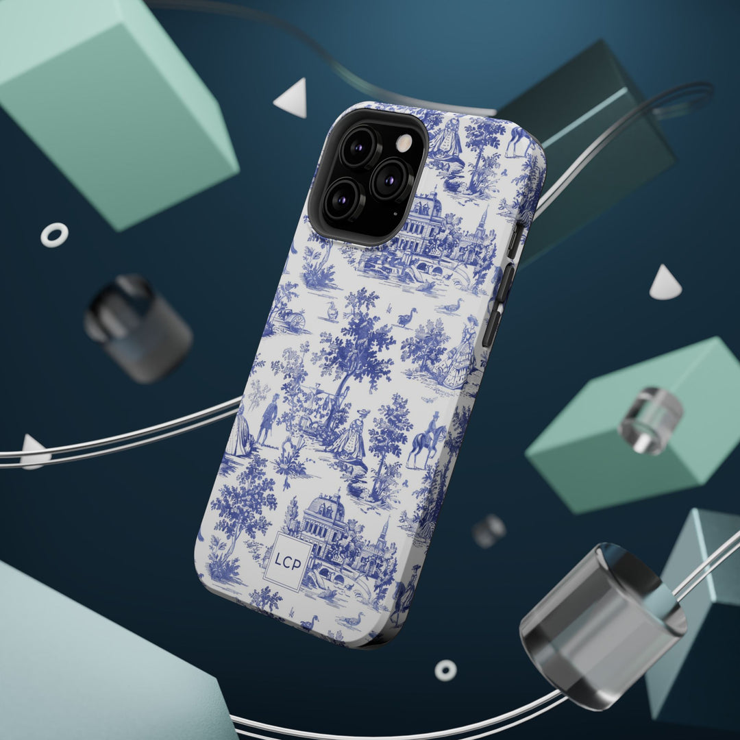 Custom Personalized French Toile Magsafe Phone Case for Iphone 18 - iPhone 17 Pro Max Air Plus 15 14 13 12 11, Samsung Galaxy Phone Cases - Studio40ParkLane