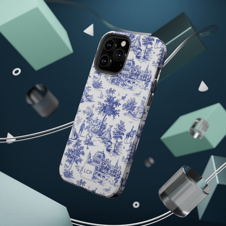 Custom Personalized French Toile Magsafe Phone Case for Iphone 18 - iPhone 17 Pro Max Air Plus 15 14 13 12 11, Samsung Galaxy Phone Cases - Studio40ParkLane