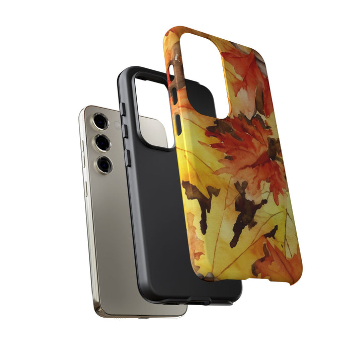 Impact Resistant, Fall Leaves, Cute Phone Cases for Samsung S24, S23, S22, S21, IPhone 15 pro Iphone 14 pro Iphone 13 IPhone 12 Iphone 11 - Studio40ParkLane