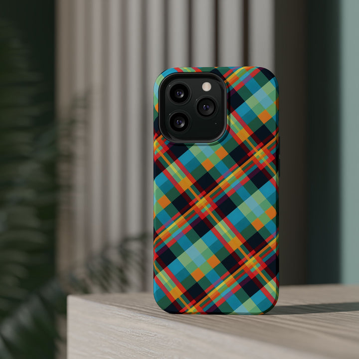 Checkered Plaid Magsafe Gift for Her Cute Phone Case for Iphone, | iPhone 16 | iPhone 15 Pro Max, Iphone 14 Pro Max, 13 12 11 10 9 8 7 - Studio40ParkLane