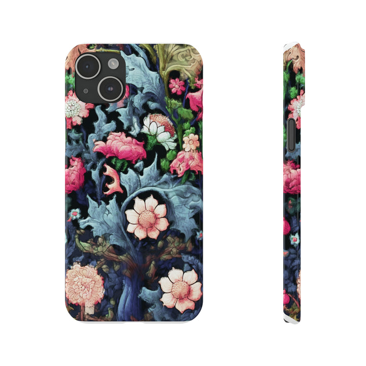 Slim Cute Phone Cases for Iphone - | iPhone 15 Case | iPhone 15 Pro Max Case, Iphone 14 Case, Iphone 14 Pro Max, Iphone 13, Flowers Scene - Studio40ParkLane