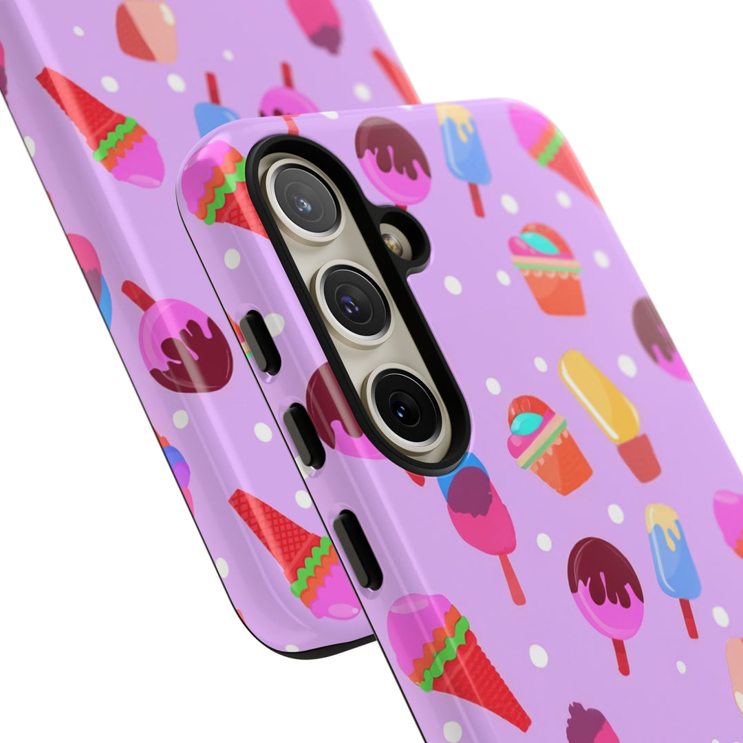 Cute Samsung Case | Cool Iphone Case | Summer Pink Ice - Cream, Samsung S24, S23, S22, S21, IPhone 15 Case | Iphone 14 Case, Iphone 13 Case - Studio40ParkLane