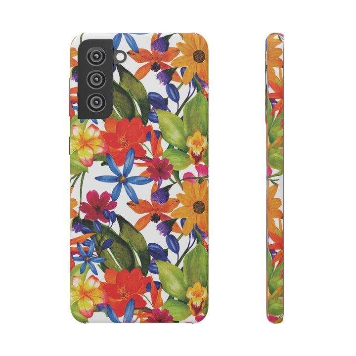 Sleek Snap Colorful Flowers Cute Phone Case for iPhone 16 15 14 13 12 11 X Xs Max Xr Pro Plus Samsung Galaxy S24 S23 S22 S21 S20 Note Ultra
