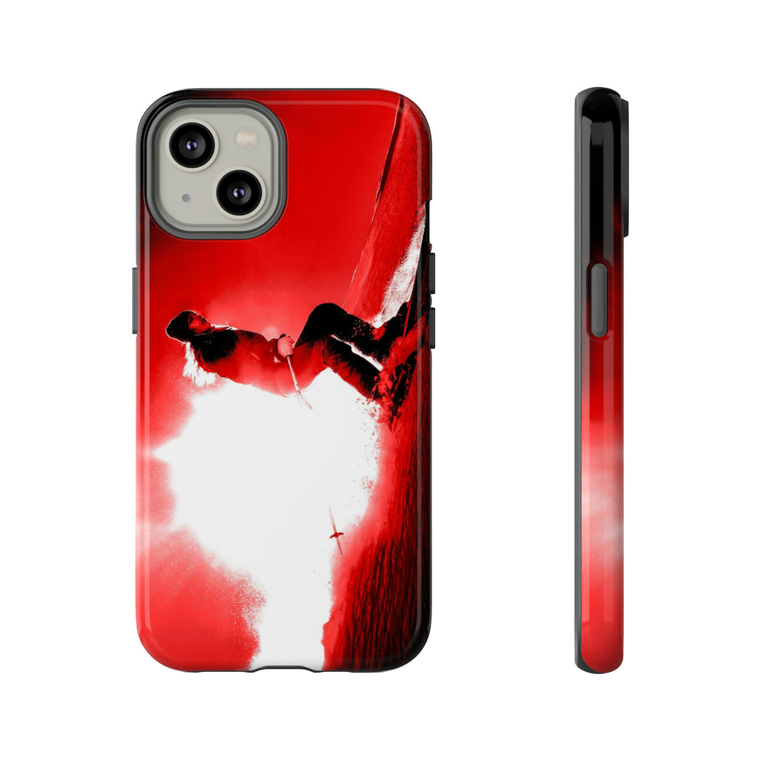 Cute IPhone Case | iPhone 15 Case | iPhone 15 Pro Max Case, Iphone 14 Case, Iphone 14 Pro Max Case IPhone Case for Art Lovers - Red Skier - Studio40ParkLane
