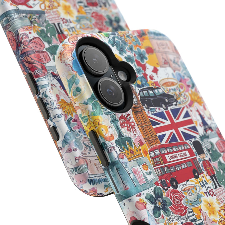 London England Coquette Collage Tough Magsafe Cute Phone Cases for Iphone | iPhone 17 Pro Max Case, Iphone 16, Iphone 15 14 13 12 11 10 9 - Studio40ParkLane