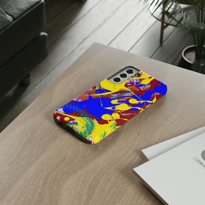 Samsung Galaxy Phone Case | Galaxy S23, S22, S21, S20 | Luxury Case Double Layered | Impact Resistant | Fashionable - Paint Spill 2 - Studio40ParkLane
