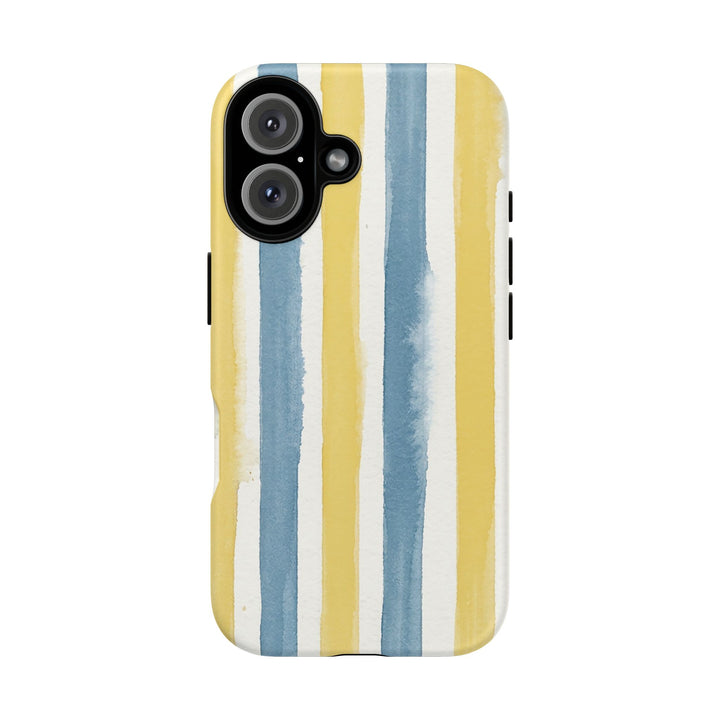 Tough Cute Yellow Stripes Phone Case, for IPhone 17 Pro Max | Iphone 17 Air, Iphone 16, IPhone 15, 14 13 12, Samsung Galaxy S26, S25, S24, S23 - Studio40ParkLane