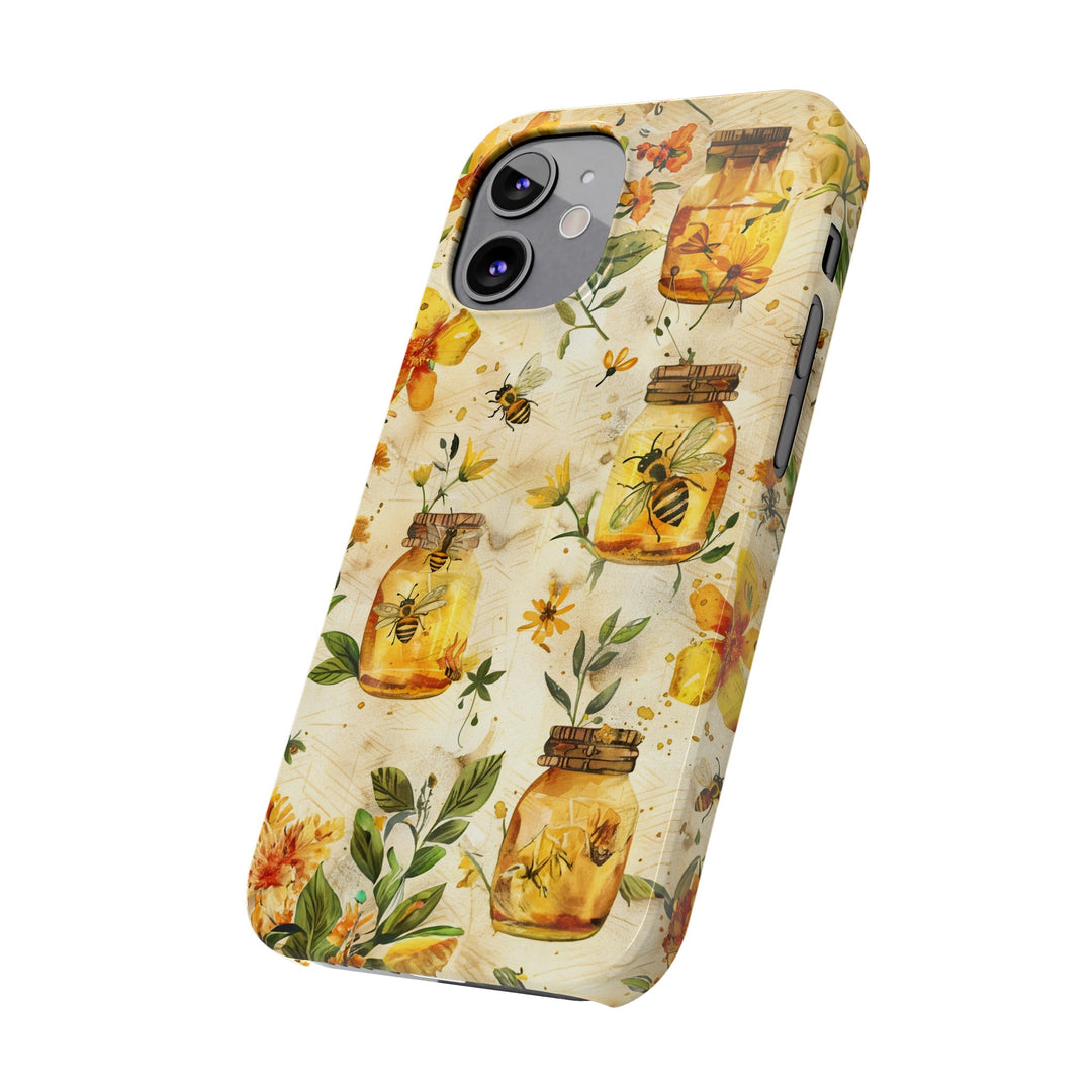 Slim Cute Phone Cases for Iphone | iPhone 15 Case | iPhone 15 Pro Max Case, Iphone 14, Iphone 14 Pro Max, Iphone 13, Honey Bees Yellow - Studio40ParkLane