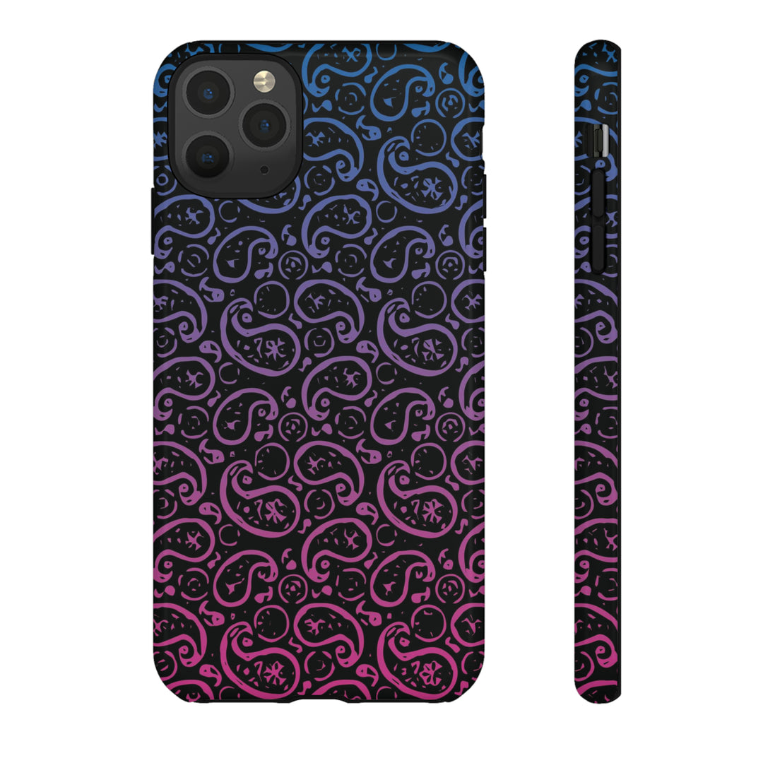 Cute IPhone Case | iPhone 15 Case | iPhone 15 Pro Max Case, Iphone 14 Case, Iphone 14 Pro Max Case IPhone Case for Art Lovers, Paisley Blue Pink - Studio40ParkLane