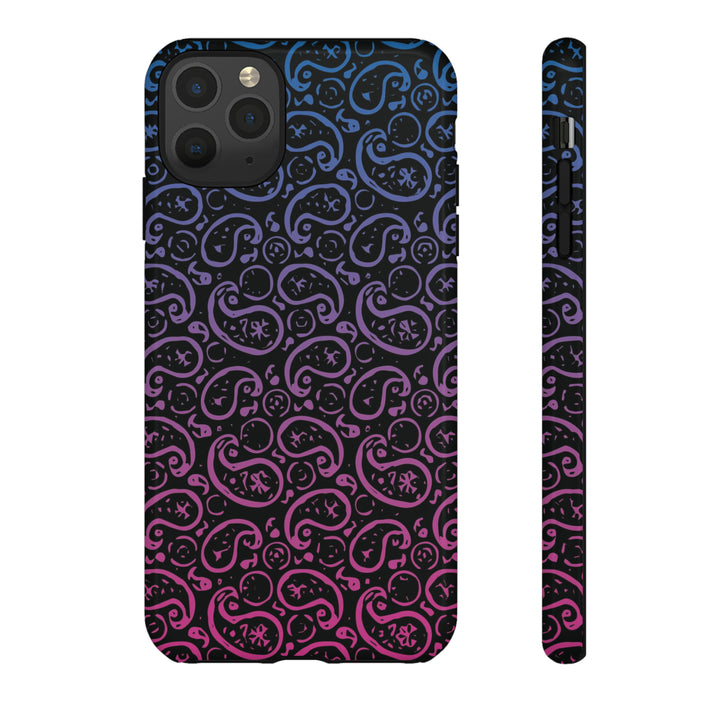Cute IPhone Case | iPhone 15 Case | iPhone 15 Pro Max Case, Iphone 14 Case, Iphone 14 Pro Max Case IPhone Case for Art Lovers, Paisley Blue Pink - Studio40ParkLane