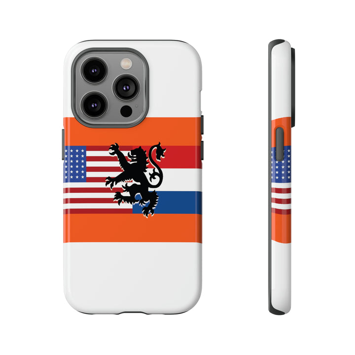 Cute IPhone Case | iPhone 15 Case | iPhone 15 Pro Max Case, Iphone 14 Case, Iphone 14 Pro Max Case IPhone Case for Art Lovers, Dutch US Flag - Studio40ParkLane