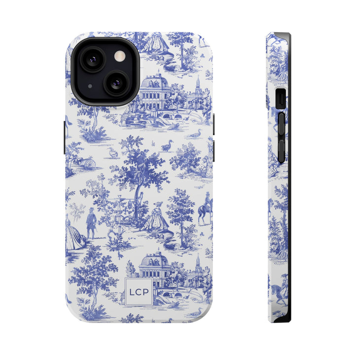 Custom Personalized French Toile Magsafe Phone Case for Iphone 18 - iPhone 17 Pro Max Air Plus 15 14 13 12 11, Samsung Galaxy Phone Cases - Studio40ParkLane