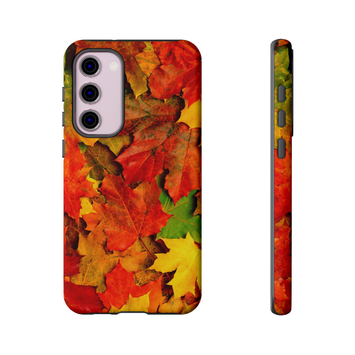 Fall Leaves Impact Resistant, Cute Phone Cases for Samsung S24, S23, S22, S21, IPhone 15 pro Iphone 14 pro Iphone 13 IPhone 12 Iphone 11 - Studio40ParkLane
