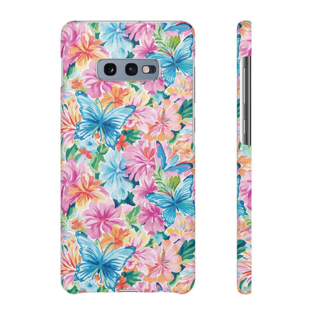 Sleek Snap Butterflies Flowers Cute Phone Case for iPhone 16 15 14 13 12 11 X Xs Max Xr Pro Plus Samsung Galaxy S24 S23 S22 S21 S20 Ultra