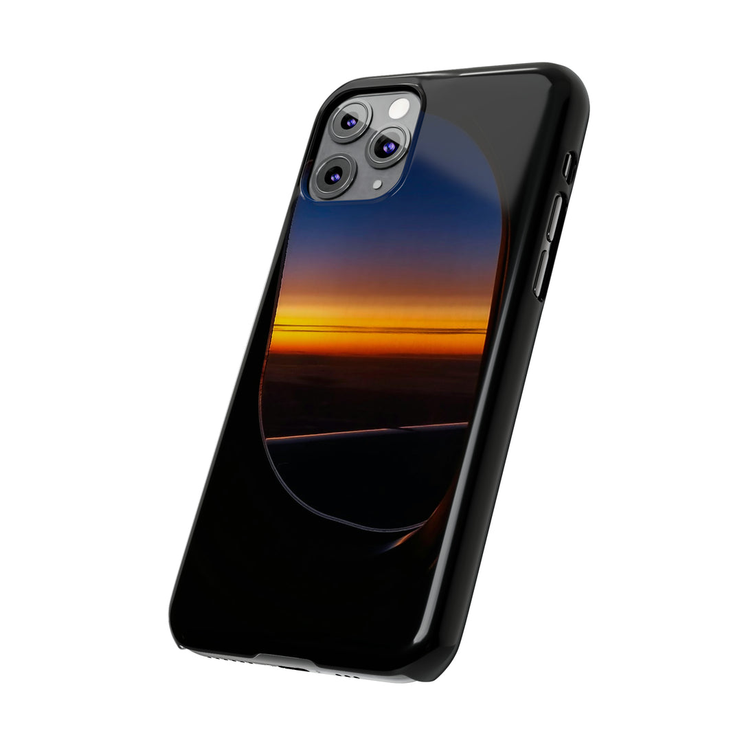 Slim Cute Phone Cases for Iphone - | iPhone 15 Case | iPhone 15 Pro Max Case, Iphone 14 Case, Iphone 14 Pro Max, Iphone 13, Airplane Window Sunset - Studio40ParkLane