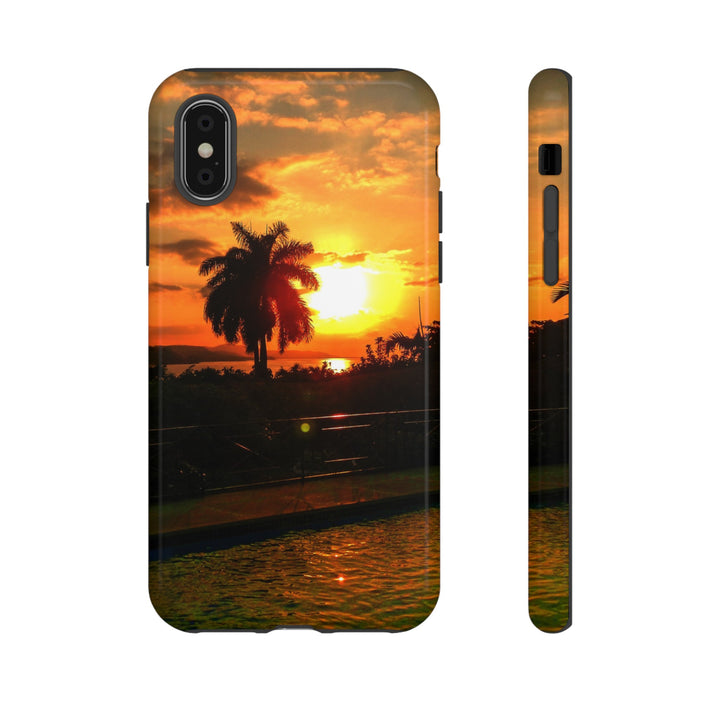 Cute Samsung Case | Cool Iphone Case | Summer Jamaica Pool Sunset, Samsung S24, S23, S22, S21, IPhone 15 Case | Iphone 14 Case, Iphone 13 Case - Studio40ParkLane