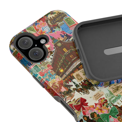 Aesthetic Tough Magsafe London Coquette Collage Phone Case - For iPhone 17 Pro Max iPhone 16 Pro iPhone 15 Iphone 14 Plus 13 Pro 12 11 10 - Studio40ParkLane