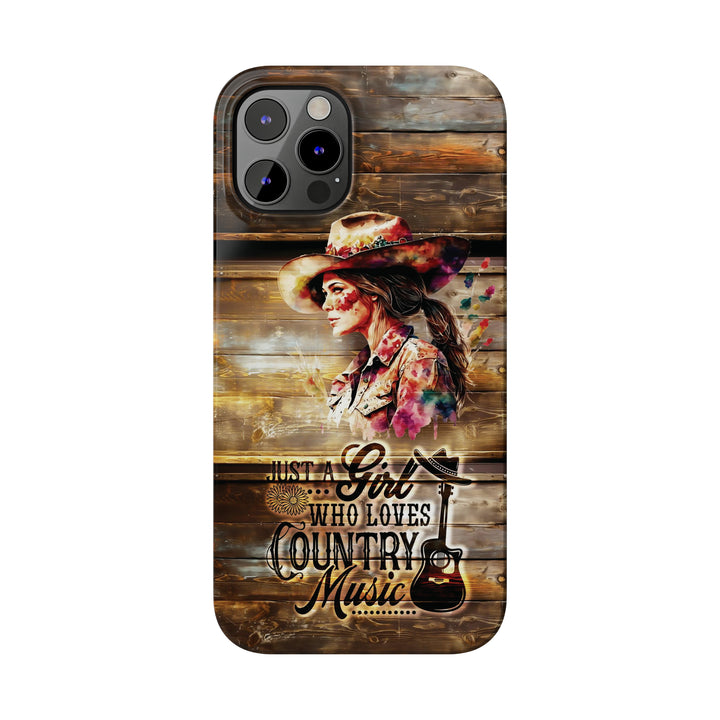 Slim Cute Phone Cases for Iphone - | iPhone 15 Case | iPhone 15 Pro Max Case, Iphone 14 Case, Iphone 14 Pro Max, Iphone 13, Country Music Girl - Studio40ParkLane