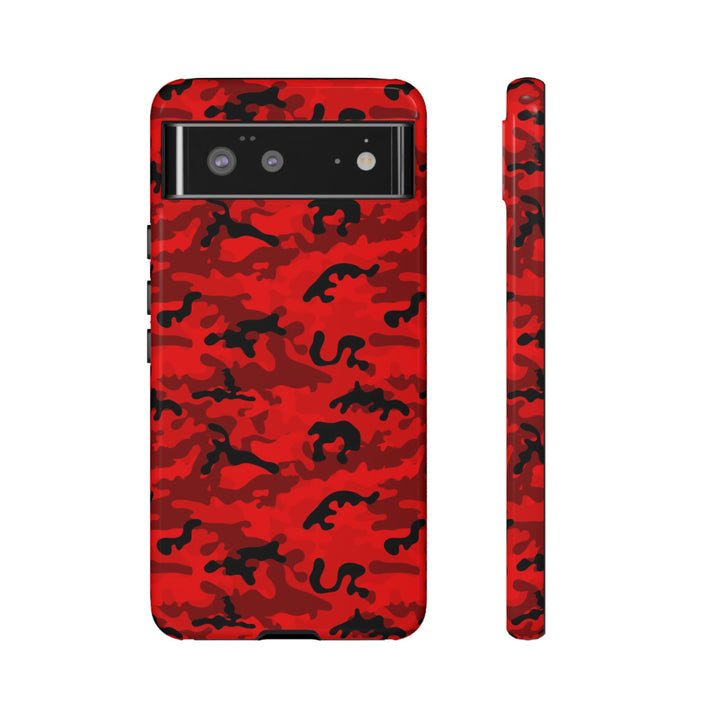 Impact Resistant, Red Camo Camouflage, Cute Phone Cases for Samsung S24, S23, S22, S21, IPhone 15 pro Iphone 14 pro Iphone 13 IPhone 12 Iphone 11 - Studio40ParkLane