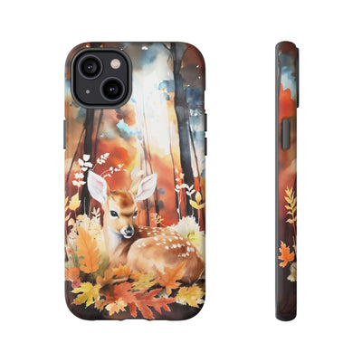 Autumn Fall Deer Forest Gift for Her Cute Phone Case for, Samsung Galaxy S24, S23, S22, S21, IPhone 16 Case | Iphone 15, Iphone 14, IPhone 13 Case