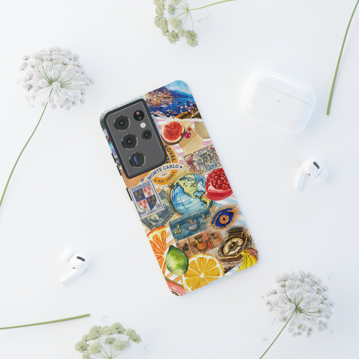 Cute European Summer Collage Phone Case, for IPhone 16 Case | Iphone 15, Iphone 14, IPhone 13 Case, 11 8 7, Samsung Galaxy S24, S23, S22, S21 Extra Protective - Studio40ParkLane
