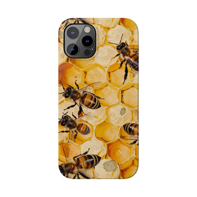 Slim Cute iPhone Cases - | iPhone 15 Case | iPhone 15 Pro Max Case, Iphone 14 Case, Iphone 14 Pro Max, Iphone 13, Summer Honey Bees