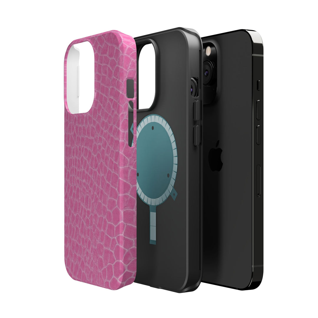 Non Leather Pink Color Pattern Magsafe Cute Phone Case for Iphone Gift for Her, | iPhone 15 Case | iPhone 15 Pro Max Case, Iphone 14, Iphone 14 Pro Max, Iphone 13, Iphone 16 - Studio40ParkLane