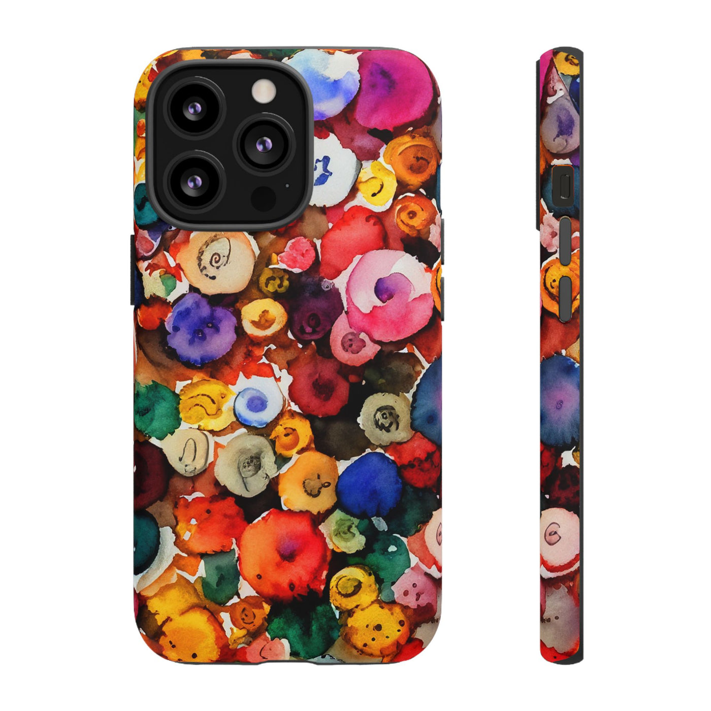 Impact Resistant, Fall Colors Buttons, Cute Phone Cases for Samsung S24, S23, S22, S21, IPhone 15 pro Iphone 14 pro Iphone 13 IPhone 12 Iphone 11