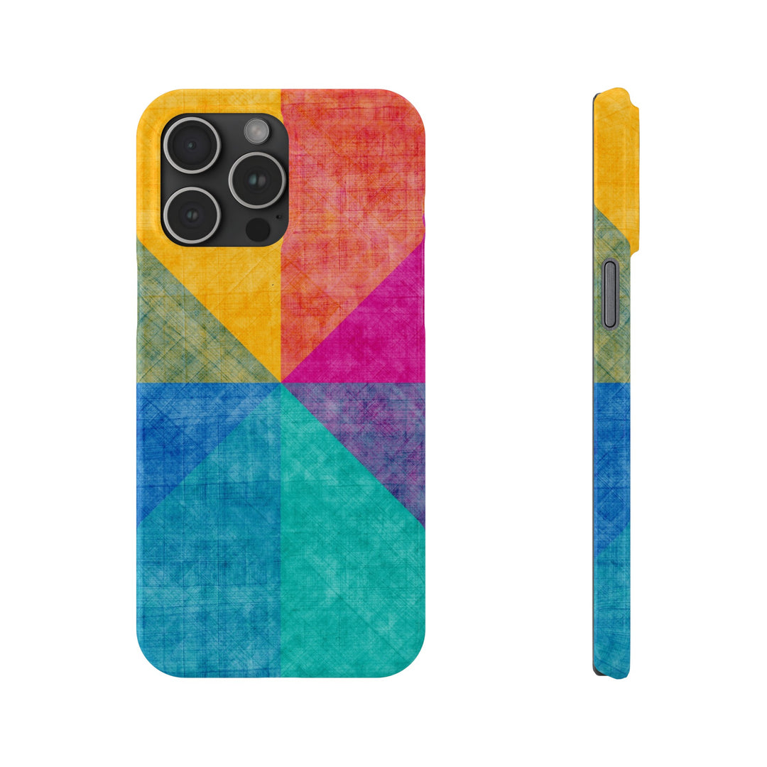 Slim Cute Phone Cases for Iphone | iPhone 15 Case | iPhone 15 Pro Max Case, Iphone 14, Iphone 14 Pro Max, Iphone 13, Abstract Colored Shapes - Studio40ParkLane