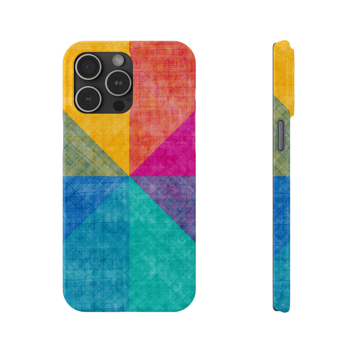 Slim Cute Phone Cases for Iphone | iPhone 15 Case | iPhone 15 Pro Max Case, Iphone 14, Iphone 14 Pro Max, Iphone 13, Abstract Colored Shapes - Studio40ParkLane