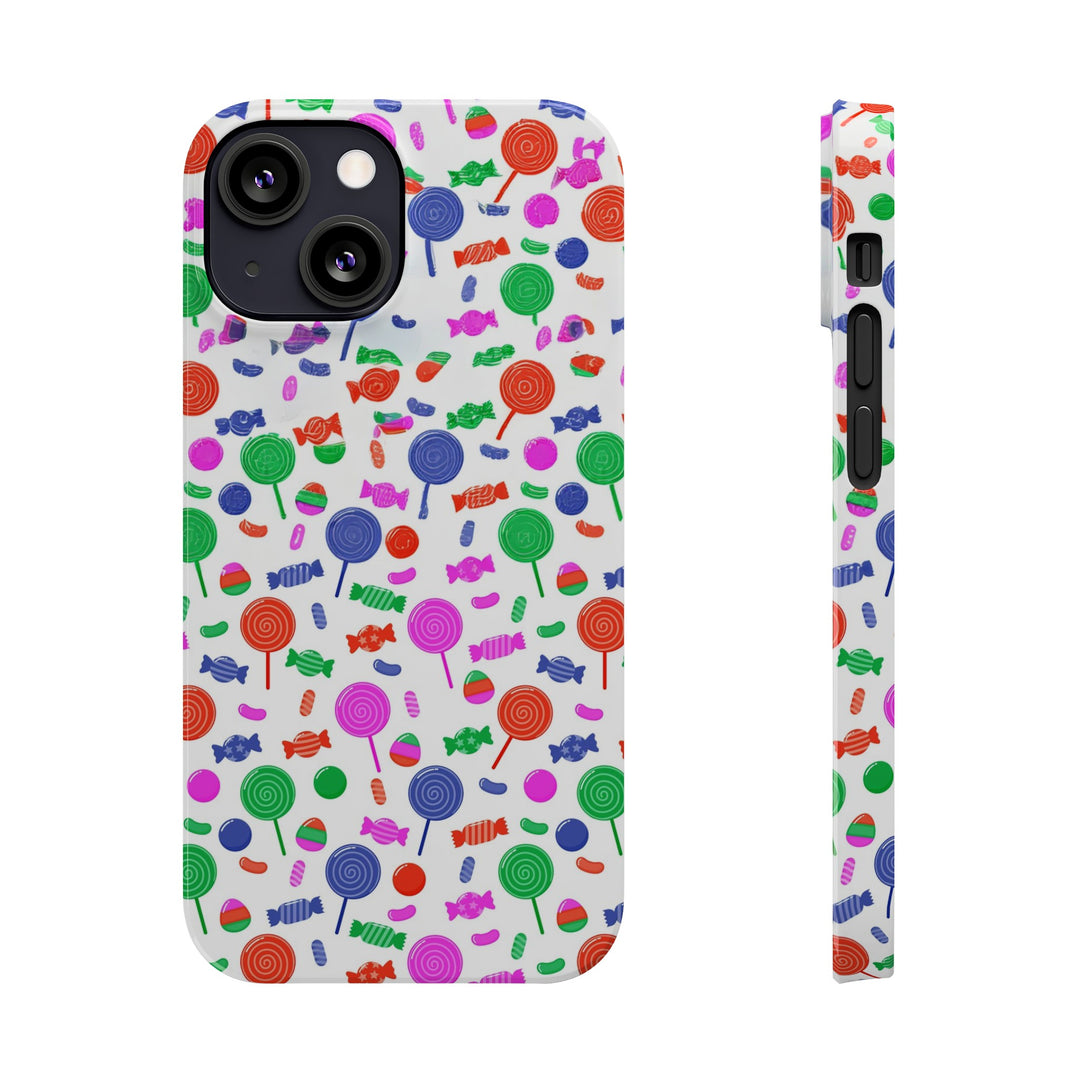 Slim Cute Phone Cases for Iphone - | iPhone 15 Case | iPhone 15 Pro Max Case, Iphone 14 Case, Iphone 14 Pro Max, Iphone 13, Summer Lollipops Red - Studio40ParkLane