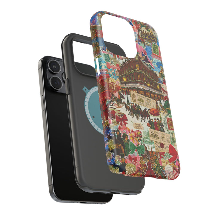Aesthetic Tough Magsafe London Coquette Collage Phone Case - For iPhone 17 Pro Max iPhone 16 Pro iPhone 15 Iphone 14 Plus 13 Pro 12 11 10 - Studio40ParkLane