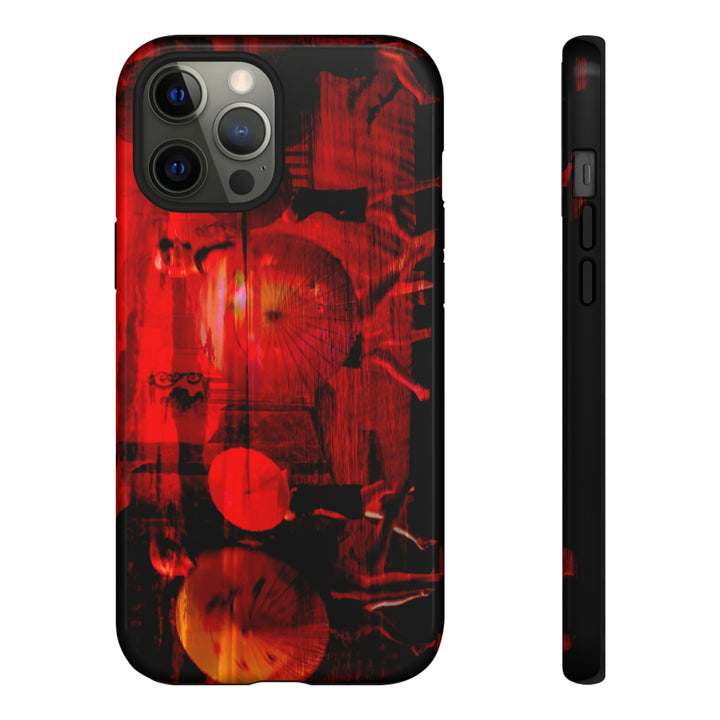 Cute IPhone Case | iPhone 15 Case | iPhone 15 Pro Max Case, Iphone 14 Case, Iphone 14 Pro Max Case IPhone Case for Art Lovers, Sunset Dance Red - Studio40ParkLane
