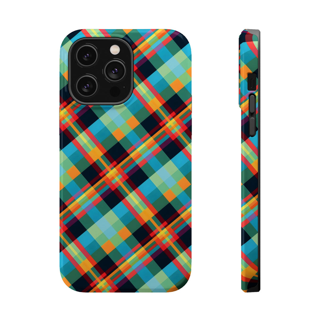 Checkered Plaid Magsafe Gift for Her Cute Phone Case for Iphone, | iPhone 16 | iPhone 15 Pro Max, Iphone 14 Pro Max, 13 12 11 10 9 8 7 - Studio40ParkLane