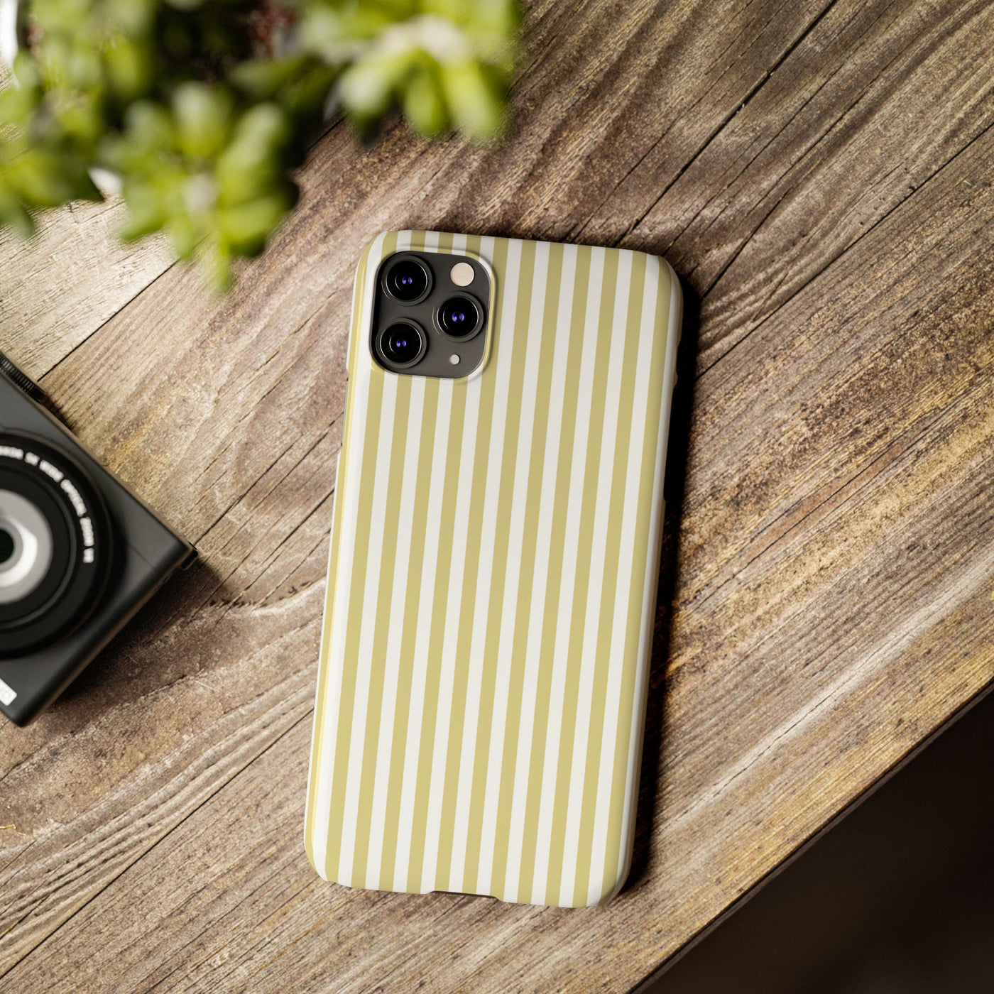Slim Soft Yellow Striped Cute Phone Case for Iphone 16 - | iPhone 15 Pro Max Case | iPhone 14 Case Iphone 13 12 11 10 9 8 7 XS Gift for Her - Studio40ParkLane