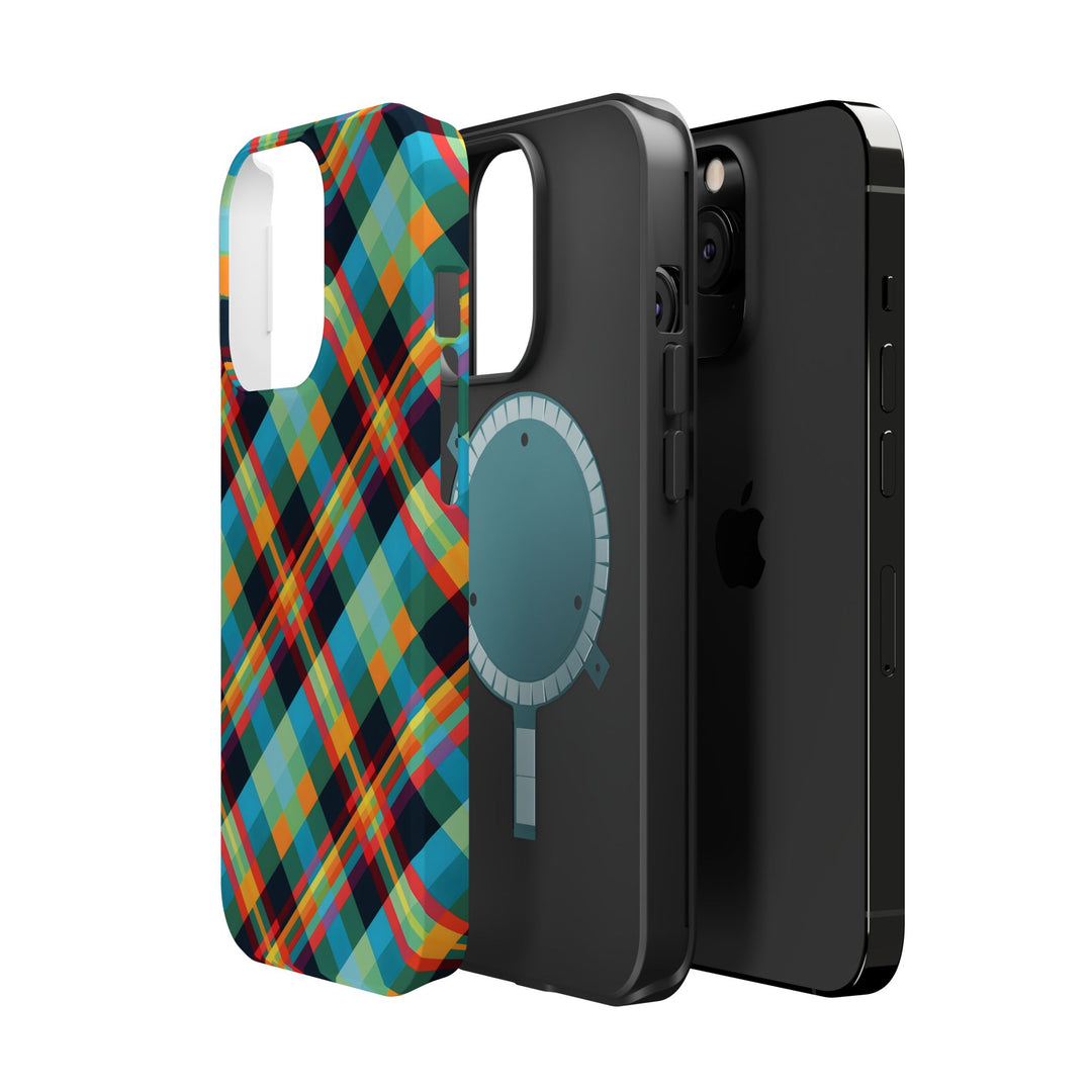 Checkered Plaid Magsafe Gift for Her Cute Phone Case for Iphone, | iPhone 16 | iPhone 15 Pro Max, Iphone 14 Pro Max, 13 12 11 10 9 8 7 - Studio40ParkLane