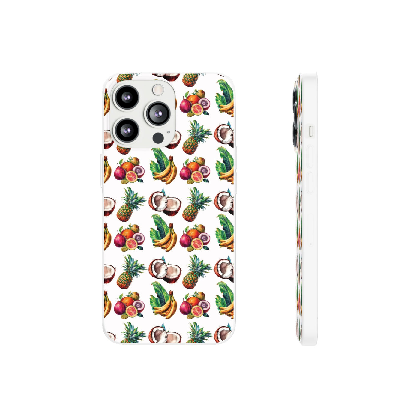 Cute Flexi Phone Cases, For Iphones and Samsung Galaxy Phones, Tropical Summer Fruit, Galaxy S23 Phone Case, Samsung S22 Case, Samsung S21, Iphone 15, Iphone 14, Iphone 13