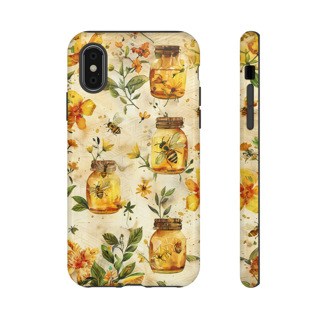 Impact Resistant, Honey Bees, Cute Phone Cases for Samsung S24, S23, S22, S21, IPhone 15 pro Iphone 14 pro Iphone 13 IPhone 12 Iphone 11 - Studio40ParkLane