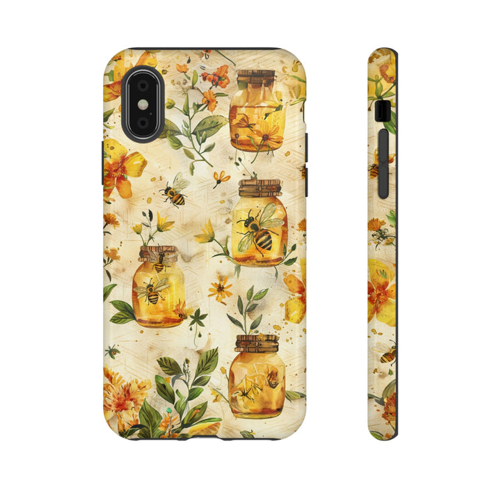 Impact Resistant, Honey Bees, Cute Phone Cases for Samsung S24, S23, S22, S21, IPhone 15 pro Iphone 14 pro Iphone 13 IPhone 12 Iphone 11 - Studio40ParkLane